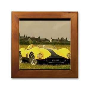 Framed Printed Ceramic Tile   Framed Art   6 x 6   Design Car/ Cars 