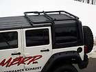 MBRP 130717 07 10 Jeep Wrangler JK Roof Rack System (4 door) Black 