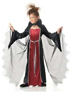 Child Dracula Vampire Girl Halloween Dress Up Costume  
