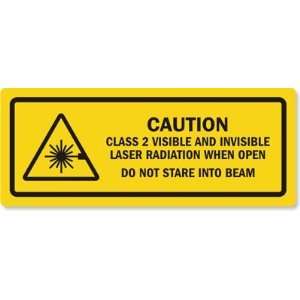 CLASS 2 VISIBLE AND INVISIBLE LASER RADIATION WHEN OPEN DO NOT STARE 