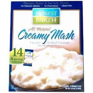 Honest Earth All Natural Creamy Mashed Potatoes Net Wt 5.6 LBS (2.54 