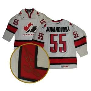  Ed Jovanovski Autographed/Hand Signed Jersey Team Canada 