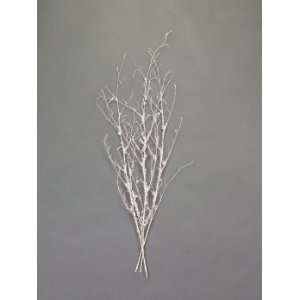  Pack of 6 Snow Drift White Iced Snow Twig Christmas 