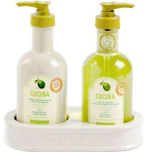  Cucina Gift Set, Hand Duo Lime Zest and Cypress Beauty