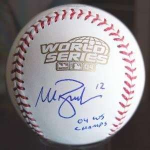  Mark Bellhorn Signed Baseball   Official World Series 
