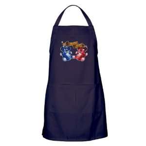    Apron (Dark) Double Trouble Bears Angel and Devil 
