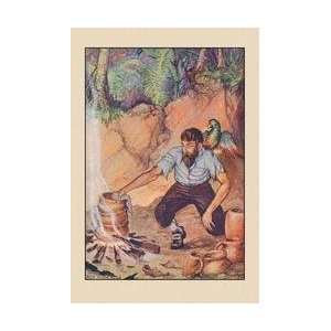  Robinson Crusoe I Wanted No Sort of Earthenware 12x18 