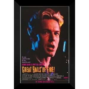  Great Balls of Fire 27x40 FRAMED Movie Poster   Style E 