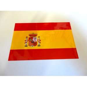 Spain flag window decal bumper sticker 4 x 6