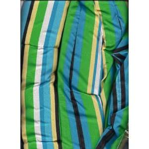   Microfiber Reversible Comforter Blue/Green Stripes