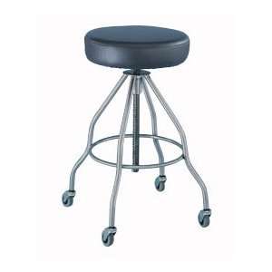 Stainless Steel O.R. Stool, Padded Seat   With Rubber Tips 