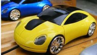 Porsche Sports Car Mouse USB Optical Fashion PC Blue  