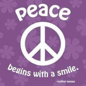  Rr   Peace Quote Canvas Reproduction Baby