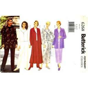  Butterick 6268 Sewing Pattern Misses Jacket Duster Skirt 