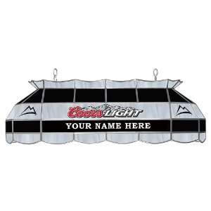   Quality Personalized Coors Light Stained Glass 40 inch Light Fixture