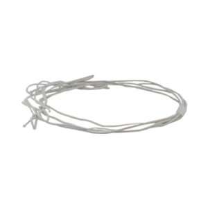  White Matte Elastic String Ties   16 Loop (medium 