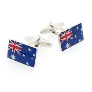 Australian flag cufflinks with presentation box