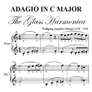   Harmonica Mozart Big Note Piano Sheet Music Wolfgang Amadeus Mozart