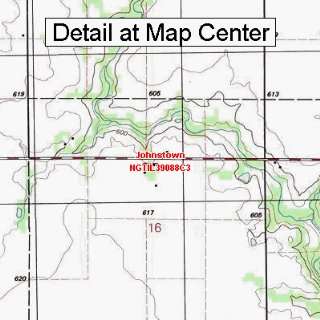  USGS Topographic Quadrangle Map   Johnstown, Illinois 