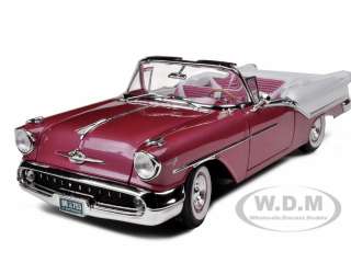   model car of 1957 oldsmobile super 88 purple die cast model car by