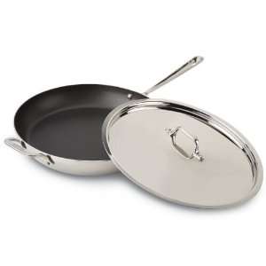 All Clad Stainless Steel Non Stick 13 Inch French Skillet With Loop 