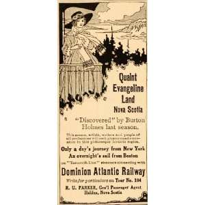  1917 Vintage Ad Dominion Atlantic Railway Nova Scotia 