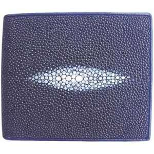  Genuine Stingray Leather Wallet Blue 