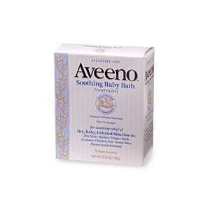  Aveeno Baby Bath Treatment, Soothing, Fragrance Free, 5 ct 