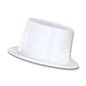  White Plastic Top Hat 