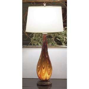  Lite Source Uno Art Glass Night Light Table Lamp
