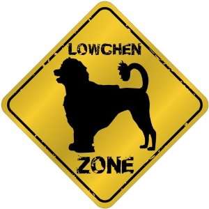  New  Lowchen Zone   Old / Vintage  Crossing Sign Dog 