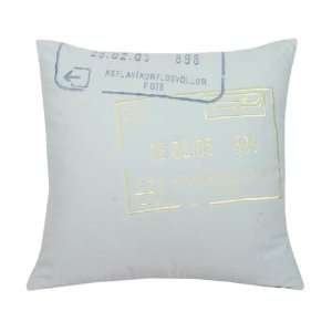   Blissliving Home Iceland Passport Pillow, 18 by 18 Inches Home