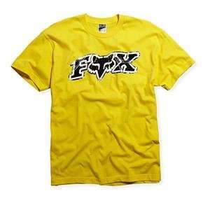  Fox Racing Youth Up Against T Shirt   Youth Medium/Yellow 