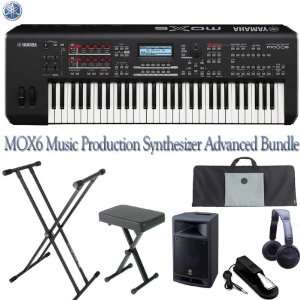  Yamaha MOX6 Music Production Synthesizer Advanced Bundle 