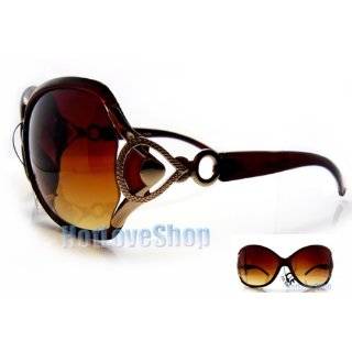 HOTLOVE Premium Sunglasses UV400 Lens Technology   Unisex 8034 Brown 