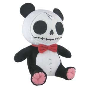   Bones Black Plush Panda Bear   12 Inch Stuffed Skull Toys & Games