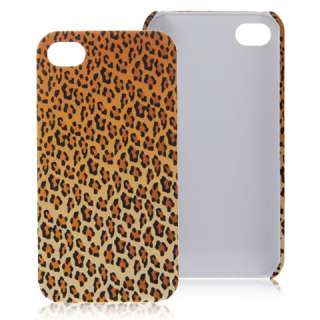   Leopard pattern skin Hard Back Case Cover for Apple iphone 4 4S  