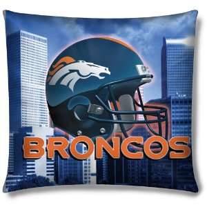  Denver Broncos NFL Photo Real Toss Pillow (18x18 