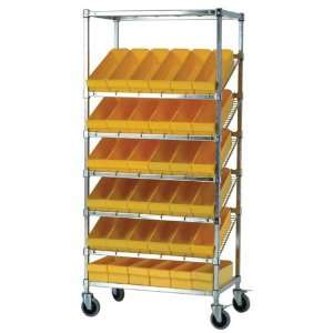   Storage Slanted Wire Shelving with Euro Drawers