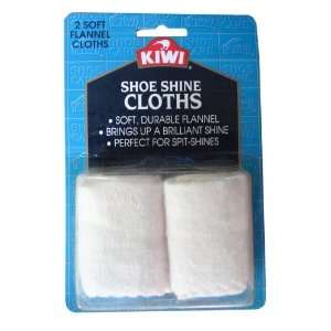  Kiwi Shine Cloths   1 Pack of 2 Cloths 