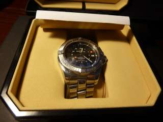 RARE $3200 BREITLING COLT GMT Watch A32350 Steel SWISS Box Papers 