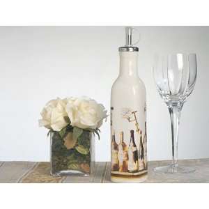   Ceramic Oil Bottle With Wine Theme Design