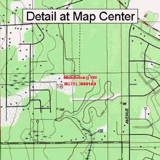   Map   Middleburg SW, Florida (Folded/Waterproof)