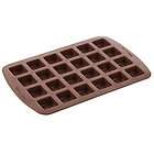 new wilton 2105 4923 24 cavity silicone brownie square s baking mold 