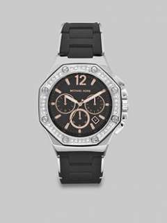 Michael Kors   Crystal Accented Stainless Steel Chronograph Watch 