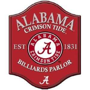  Alabama Crimson Tide Parlor Game Room Wall Sign/Plaque 