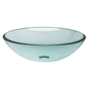 WS Bath Collection Blu Too Above Counter Glass Basin 13.4 x 5.3   BL 