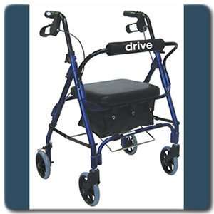   Low Handle Rollator Walker with Padded Seat