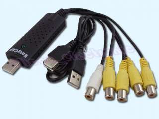 EasyCAP002 4 CHANNEL USB 2.0 DVR Video TV DVD VHS Audio Adapter for 