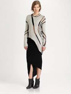 Helmut Lang   Asymmetrical Cutout Sweater